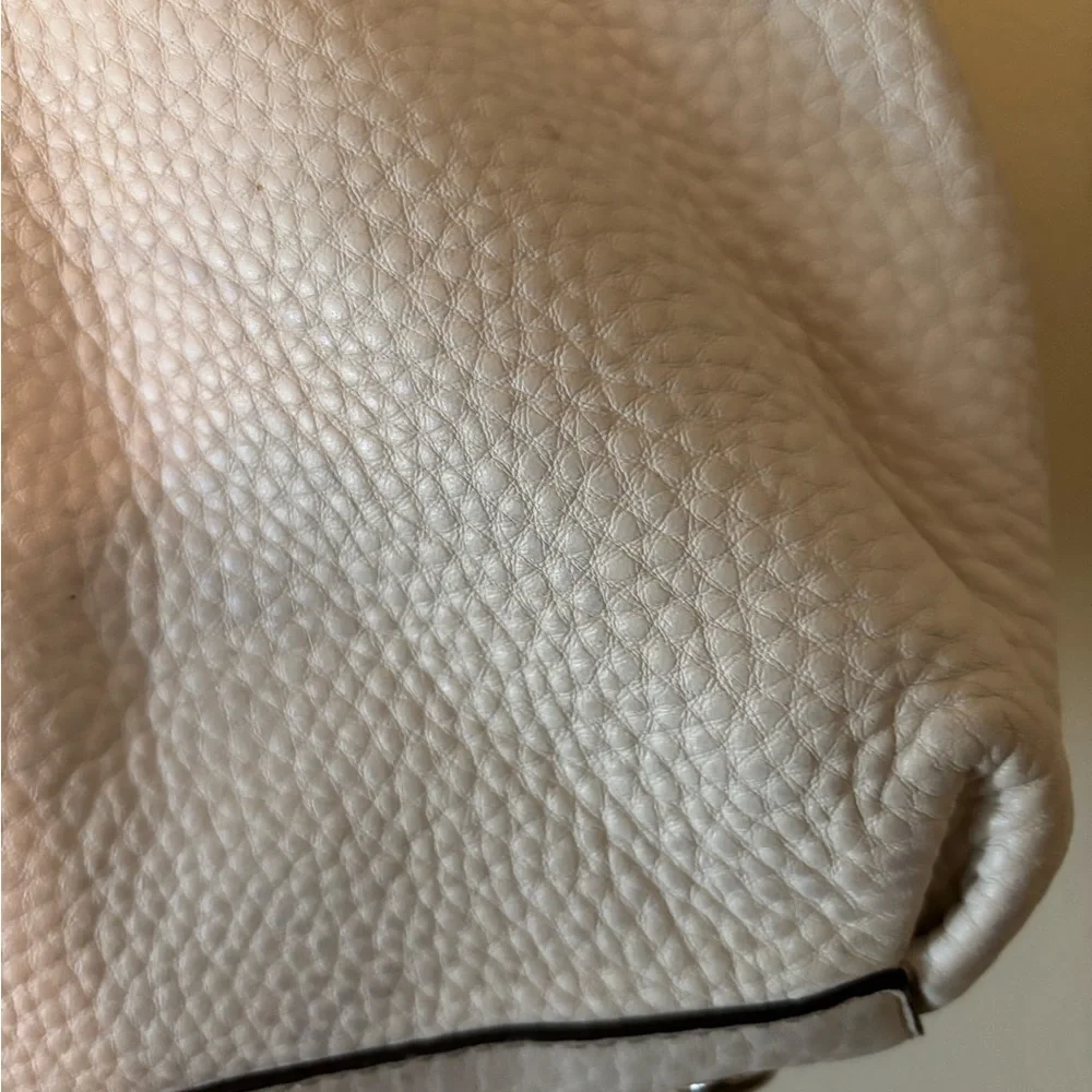 Coach Penelope Satchel/Shoulder Bag~Cream/Bone White Pebbled Leather SEE PHOTOS - Picture 13 of 16